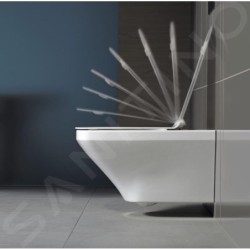 Duravit DuraStyle - WC suspendu, Rimless, avec WonderGliss, blanc alpin 25510900001
