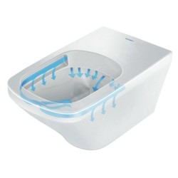Duravit DuraStyle - WC suspendu, Rimless, avec WonderGliss, blanc alpin 25510900001
