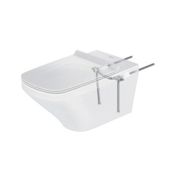 Duravit DuraStyle - WC suspendu, Rimless, avec WonderGliss, blanc alpin 25510900001