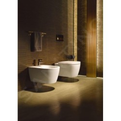 Duravit ME by Starck - WC suspendu, avec WonderGliss, blanc alpin 25280900001