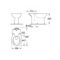 Grohe Bau Ceramic - Cuvette de toilette combi, rimless, blanc alpin 39429000 Grohe Bau Ceramic - Cuvette de toilette combi, rimless, blanc alpin 39429000