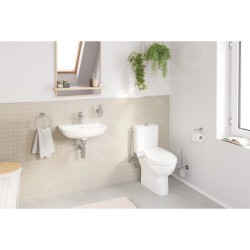 Grohe Bau Ceramic - Cuvette de toilette combi, rimless, blanc alpin 39429000