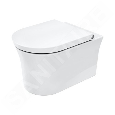 Duravit White Tulip - WC suspendu HygieneFlush, Rimless, HygieneGlaze, blanc 2576092000