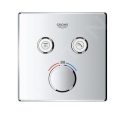 Grohe Grohtherm SmartControl - Mitigeur thermostatique encastré pour 2 sorties, chrome 29124000