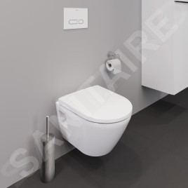 Duravit D-Neo - WC suspendu Compact, Rimless, blanc 2587090000