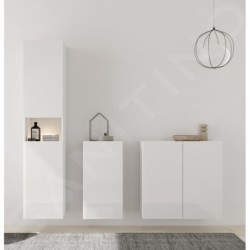 Keuco Stageline - Armoire, 400x782x360 mm, 1 porte, charnières à gauche, blanc 32811300001