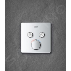 Grohe Grohtherm SmartControl - Mitigeur thermostatique encastré pour 2 sorties, chrome 29124000
