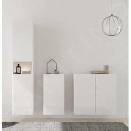 Keuco Stageline - Armoire, 400x782x360 mm, 1 porte, charnières à droite, blanc 32811300002