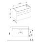 Keuco Stageline - Meuble sous lavabo, 1000x625x490 mm, blanc 32872300000 Keuco Stageline - Meuble sous lavabo, 1000x625x490 mm, blanc 32872300000