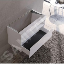 Keuco Stageline - Meuble sous lavabo, 1000x625x490 mm, blanc 32872300000