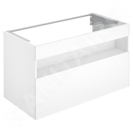 Keuco Stageline - Meuble sous lavabo, 1000x625x490 mm, avec éclairage et USB, blanc 32872300100