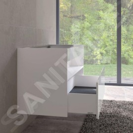 Keuco Stageline - Meuble sous lavabo, 1200x625x490 mm, blanc 32882300000
