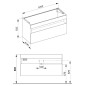 Keuco Stageline - Meuble sous lavabo, 1200x625x490 mm, avec éclairage et USB, blanc 32882300100 Keuco Stageline - Meuble sous lavabo, 1200x625x490 mm, avec éclairage et USB, blanc 32882300100