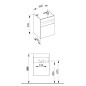 Keuco Stageline - Meuble sous lavabo, 460x625x380 mm, 1 porte, charnière à gauche, blanc 32822300001 Keuco Stageline - Meuble sous lavabo, 460x625x380 mm, 1 porte, charnière à gauche, blanc 32822300001
