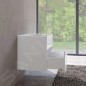 Keuco Stageline - Meuble sous lavabo, 650x550x490 mm, avec découpe pour lavabo et robinetterie à gauche, blanc 32854300000