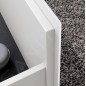 Keuco Stageline - Meuble sous lavabo, 650x550x490 mm, avec découpe pour lavabo et robinetterie à gauche, blanc 32854300000