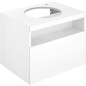 Keuco Stageline - Meuble sous lavabo, 650x550x490 mm, avec découpe pour lavabo et robinetterie à droite, avec éclairage et USB, Keuco Stageline - Meuble sous lavabo, 650x550x490 mm, avec découpe pour lavabo et robinetterie à droite, avec éclairage et USB,