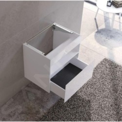 Keuco Stageline - Meuble sous lavabo, 650x625x490 mm, avec éclairage et USB, blanc 32852300100
