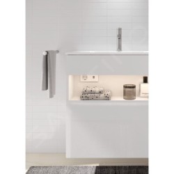 Keuco Stageline - Meuble sous lavabo, 650x625x490 mm, avec éclairage et USB, blanc 32852300100