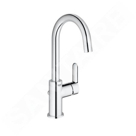 Grohe BauLoop - Mitigeur de lavabo avec vidage, taille L, chrome 23760000
