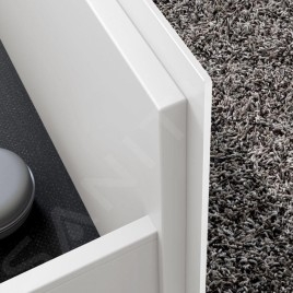 Keuco Stageline - Meuble sous lavabo, 800x550x490 mm, avec découpe pour lavabo, avec éclairage et USB, blanc 32863300100