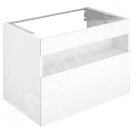 Keuco Stageline - Meuble sous lavabo, 800x625x490 mm, avec éclairage et USB, blanc 32862300100