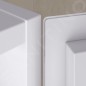Keuco Stageline - Armoire haute, 400x1800x360 mm, 2 portes, charnières à droite, avec éclairage, blanc 32831300102