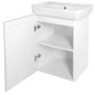 Aqualine Zoja - Lavabo 415x630x370 mm, 1 porte, L/P, blanc 56372 Aqualine Zoja - Lavabo 415x630x370 mm, 1 porte, L/P, blanc 56372