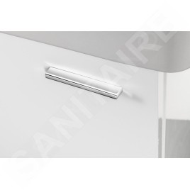 Aqualine Zoja - Lavabo 415x630x370 mm, 1 porte, L/P, blanc 56372