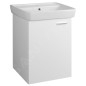 Aqualine Zoja - Armoire lavabo 505x630x371 mm, 1 porte, L/P, blanc 56373 Aqualine Zoja - Armoire lavabo 505x630x371 mm, 1 porte, L/P, blanc 56373