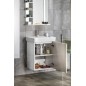 Aqualine Zoja - Armoire lavabo 505x630x371 mm, 1 porte, L/P, blanc 56373 Aqualine Zoja - Armoire lavabo 505x630x371 mm, 1 porte, L/P, blanc 56373