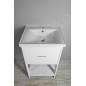 Aqualine Etide - Meuble lavabo 515x850x440 mm, 1x tiroir, blanc mat ET515 Aqualine Etide - Meuble lavabo 515x850x440 mm, 1x tiroir, blanc mat ET515