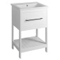 Aqualine Etide - Meuble lavabo 515x850x440 mm, 1x tiroir, blanc mat ET515 Aqualine Etide - Meuble lavabo 515x850x440 mm, 1x tiroir, blanc mat ET515