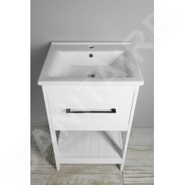 Aqualine Etide - Meuble lavabo 515x850x440 mm, 1x tiroir, blanc mat ET515