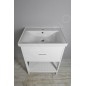 Aqualine Etide - Meuble lavabo 615x850x440 mm, 1x tiroir, blanc mat ET615 Aqualine Etide - Meuble lavabo 615x850x440 mm, 1x tiroir, blanc mat ET615