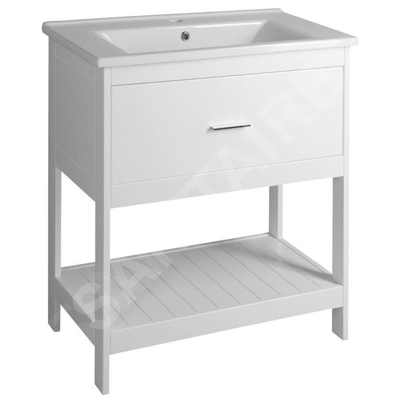 Aqualine Etide - Meuble lavabo 715x850x440 mm, 1x tiroir, blanc mat ET725 Aqualine Etide - Meuble lavabo 715x850x440 mm, 1x tiroir, blanc mat ET725