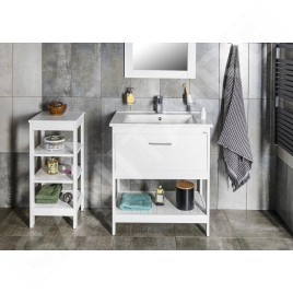 Aqualine Etide - Meuble lavabo 715x850x440 mm, 1x tiroir, blanc mat ET725