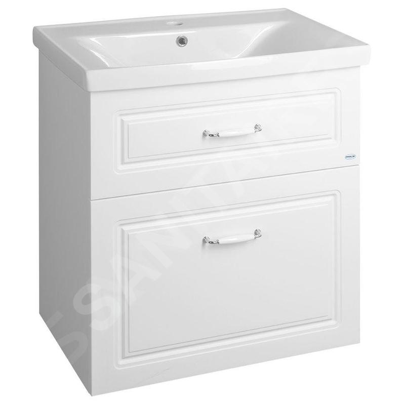 Aqualine Favolo - Meuble-vasque, 670x725x446 mm, blanc mat FV270 Aqualine Favolo - Meuble-vasque, 670x725x446 mm, blanc mat FV270