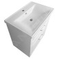 Aqualine Favolo - Meuble-vasque, 670x725x446 mm, blanc mat FV270 Aqualine Favolo - Meuble-vasque, 670x725x446 mm, blanc mat FV270