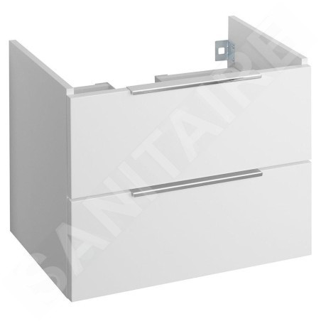 Bruckner Neon - Meuble lavabo, 565x453x348 mm, 2 tiroirs, blanc 500.113.0