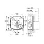 Grohe Rapido - Rapido U - ensemble encastré pour urinoir 37338000