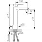 Novaservis Ferro Algeo Square - Mitigeur de lavabo, chrome 82501,0 Novaservis Ferro Algeo Square - Mitigeur de lavabo, chrome 82501,0
