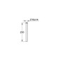 Grohe Pièces de rechange - Prolongement de tuyau de chasse d'eau, chrome 37042000