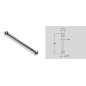 Sapho Accessoires - Tuyau pour urinoir, chrome AT92151