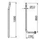 Alcadrain Toilet accessoires - Tube de chasse d'eau, fendu, diamètre 32 mm A95 Alcadrain Toilet accessoires - Tube de chasse d'eau, fendu, diamètre 32 mm A95