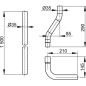 Alcadrain Toilet accessoires - Tube d'affleurement complet, diamètre 35 mm A950 Alcadrain Toilet accessoires - Tube d'affleurement complet, diamètre 35 mm A950