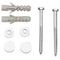 Aqualine Accessoires - Set pour ancrage de cuvettes de WC MAK10, 6x80 40024