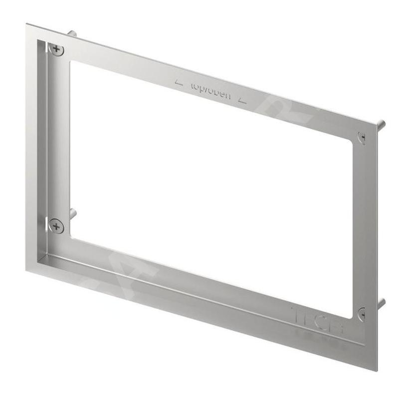 Tece TECEnow - Cadre de montage pour la commande de chasse d'eau encastré dans le carrelage, métal brillant 9240645