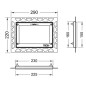 Tece TECEnow - Cadre de montage pour la commande de chasse d'eau encastré dans le carrelage, blanc 9240646 Tece TECEnow - Cadre de montage pour la commande de chasse d'eau encastré dans le carrelage, blanc 9240646