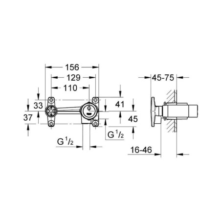 Grohe Corps d’encastrement - Corps encastré à levier 32635000